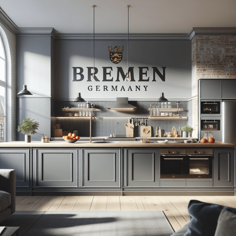 anthrazitfarbene Barrierefreie Küche-Bremen