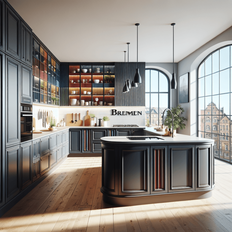 anthrazitfarbene Küche in U-Form-Bremen