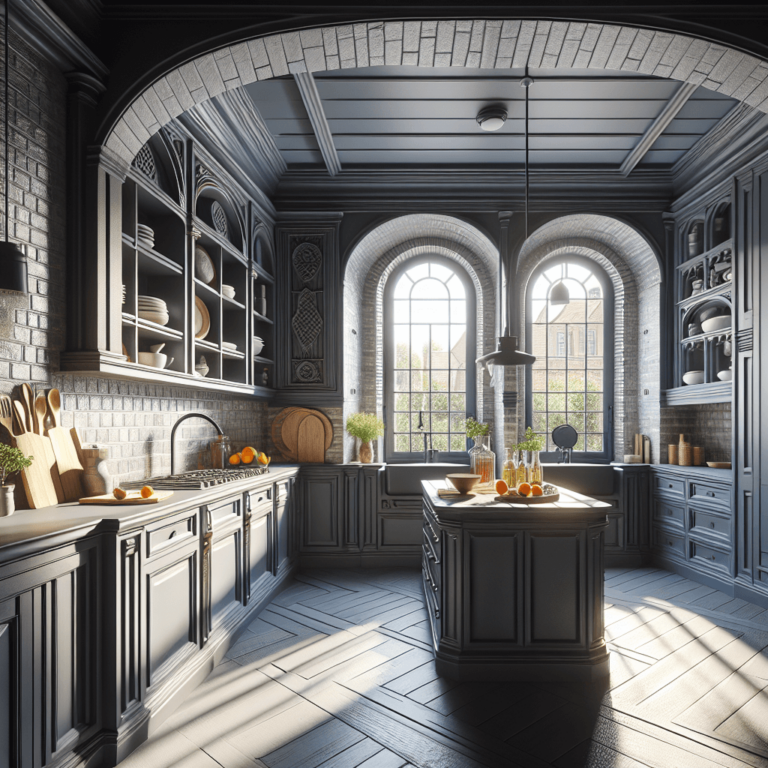 anthrazitfarbene Mediterrane Küche-Bremen