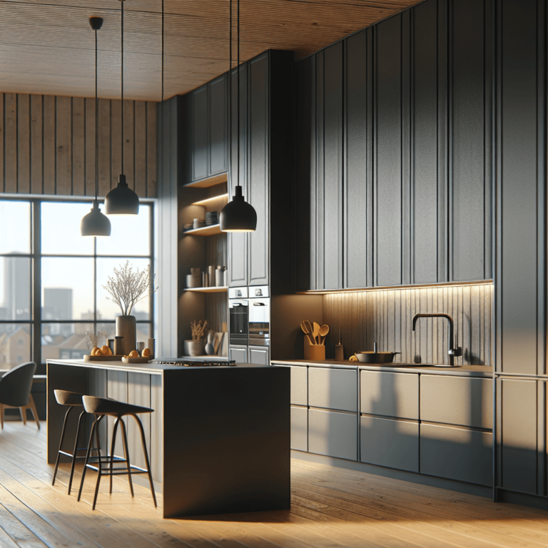 anthrazitfarbene Modulare Küche-Bremen