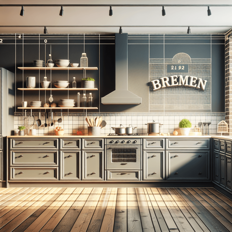 anthrazitfarbene Retro Küche-Bremen