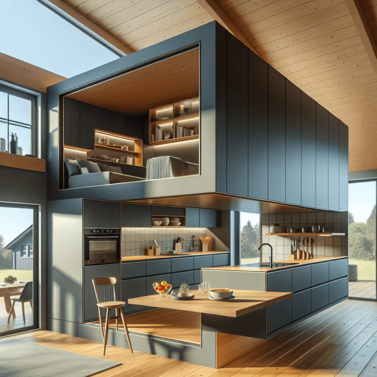 anthrazitfarbene Schwebende Küche-Bremen