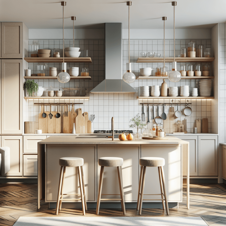 beige Küche im skandinavischen Stil-Bremen