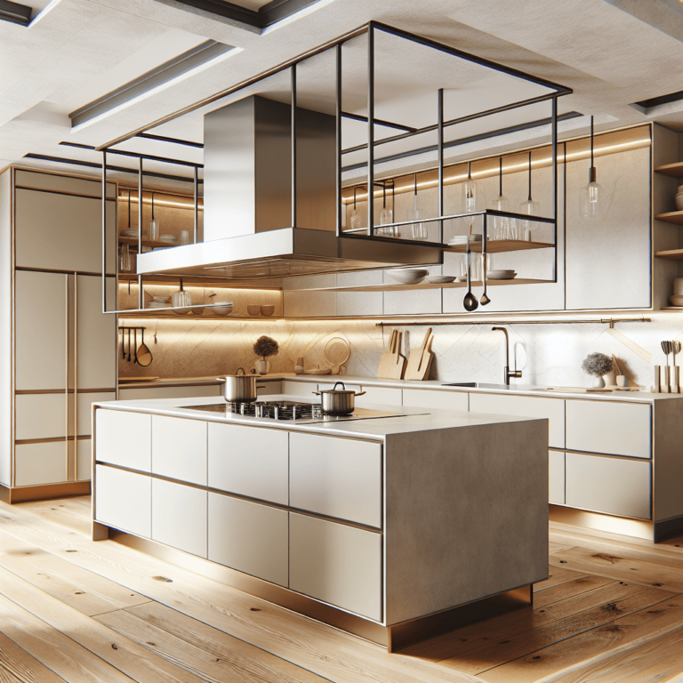 beige Küche mit Stahlakzenten-Bremen