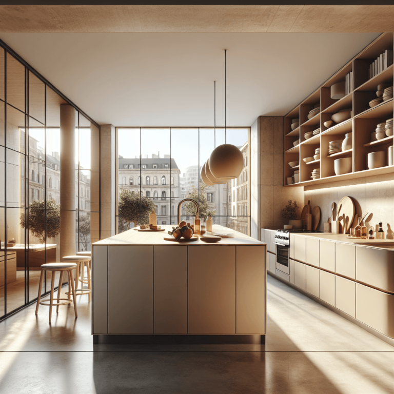 beige Mediterrane Küche-Bremen