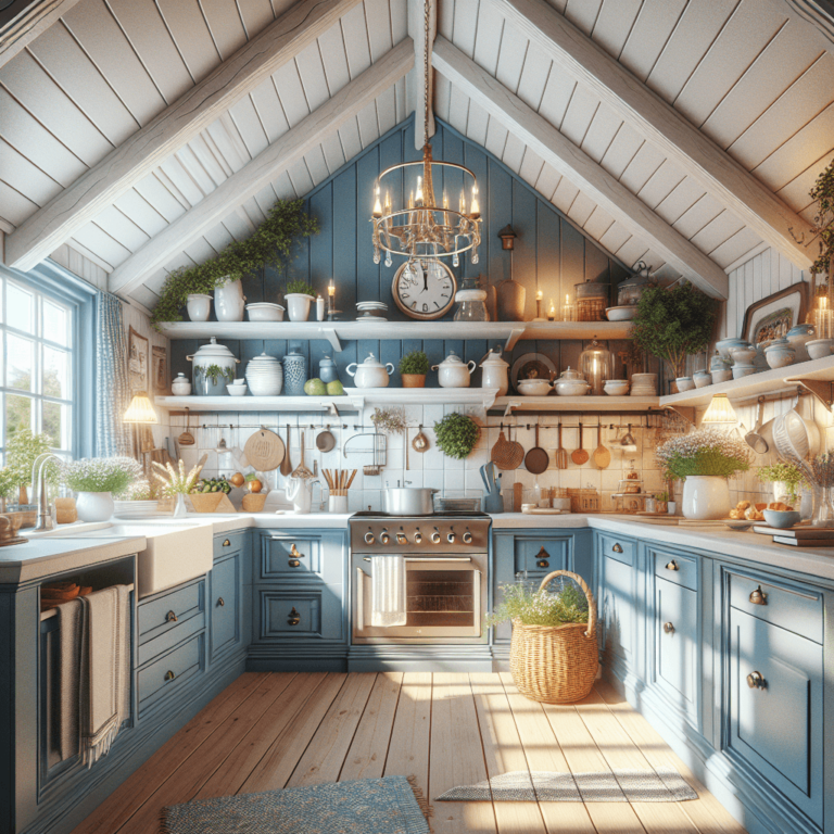 blaue Landhausküche-Bremen