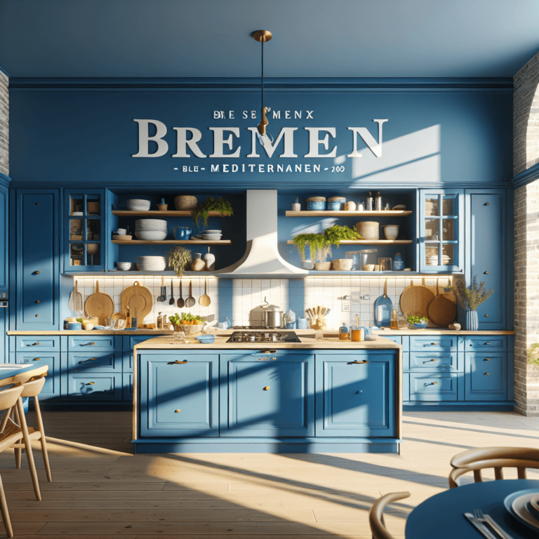 blaue Mediterrane Küche-Bremen