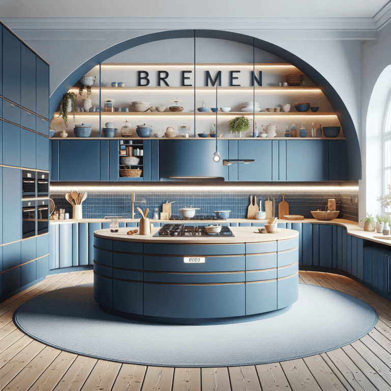 blaue Rondell Küche-Bremen