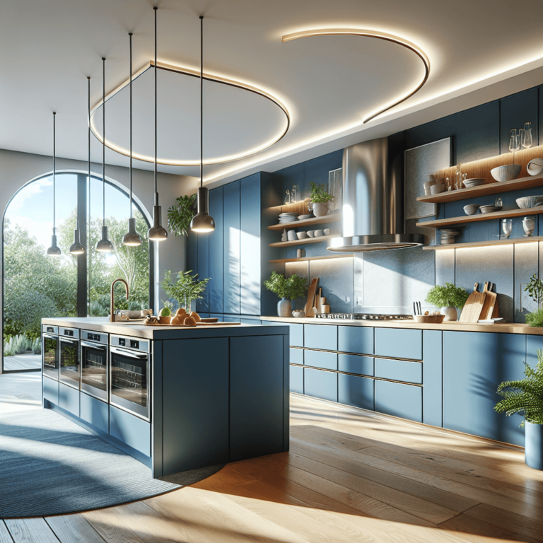 blaue Wohnküche-Bremen