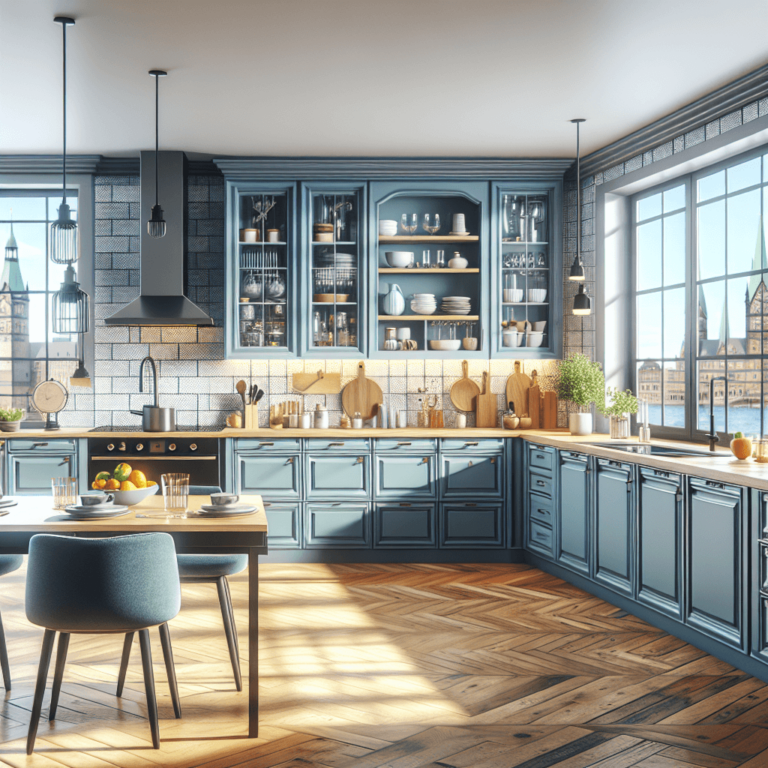 blaugraue Komplett Küche-Bremen