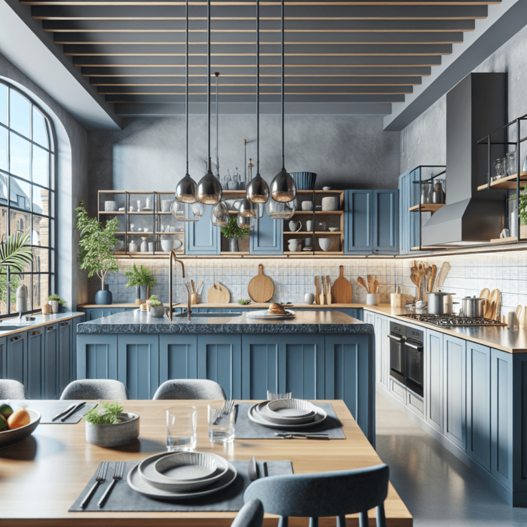 blaugraue Mediterrane Küche-Bremen