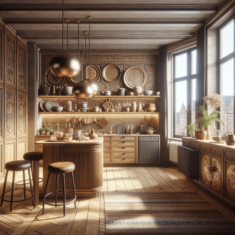 braune Boho Style Küche-Bremen