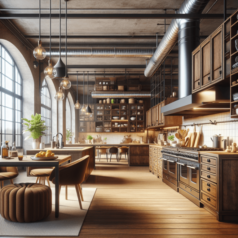 braune Industrial Style Küche-Bremen