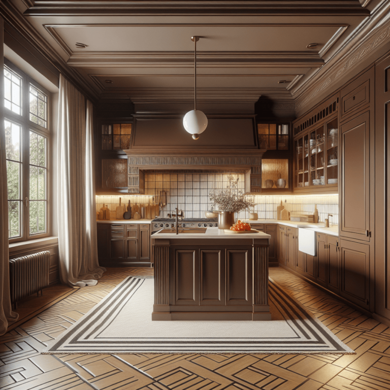 braune Küche im Art-Deco-Stil-Bremen