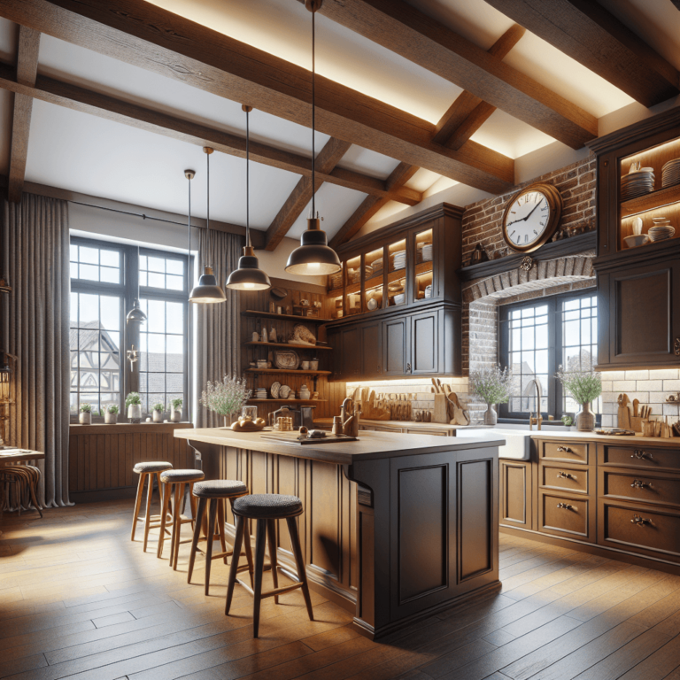 braune Küche im Bauernhausstil-Bremen