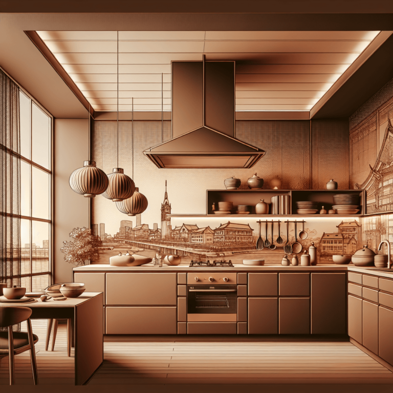 braune Küche im asiatischen Stil-Bremen