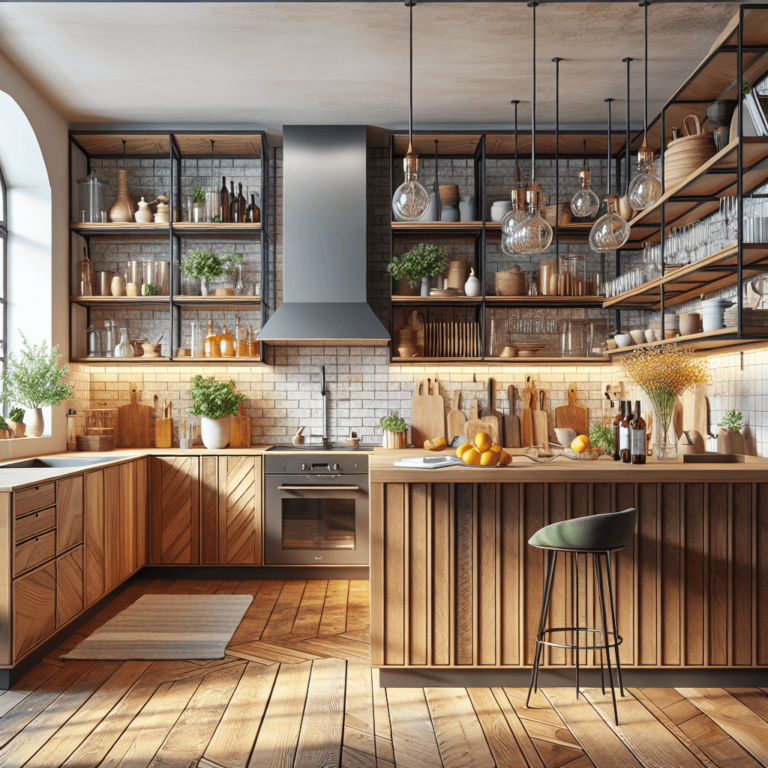 braune Küche in L-Form-Bremen