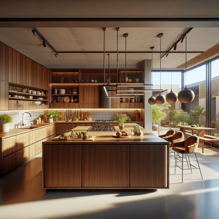 braune Küche in U-Form-Bremen