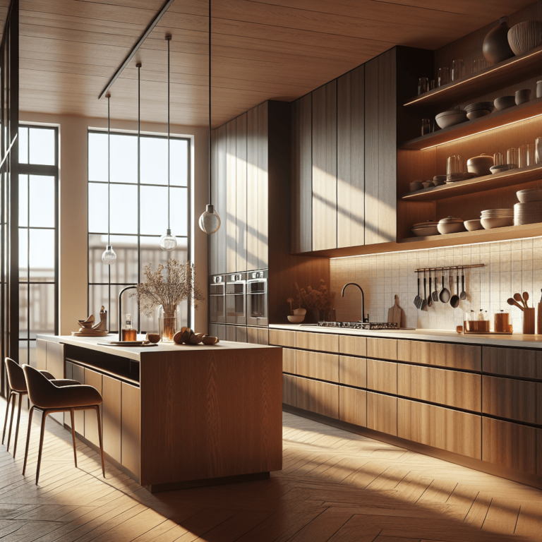 braune Minimalismus Küche-Bremen