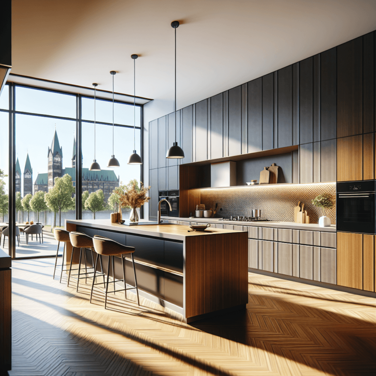 braune einzeilige Küche-Bremen