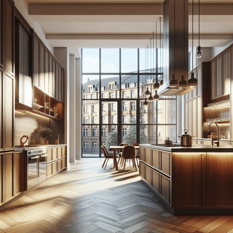 braune mehrzeilige Küche-Bremen