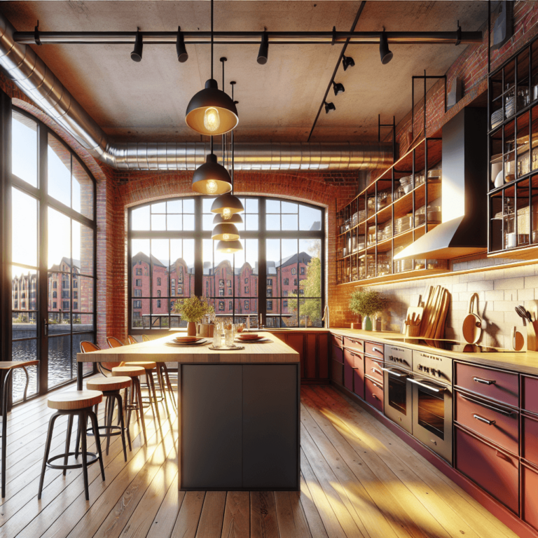bunte Industrial Style Küche-Bremen