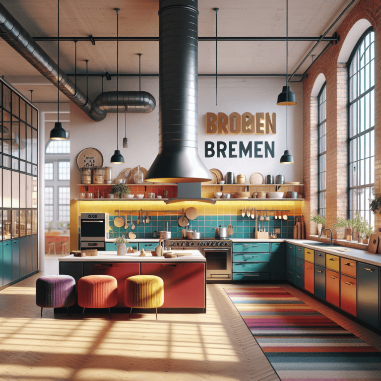 bunte Industrielle Küche-Bremen