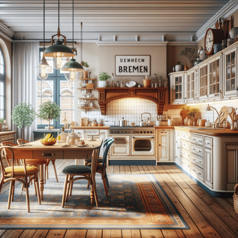 bunte Küche im Vintage Chic Stil-Bremen