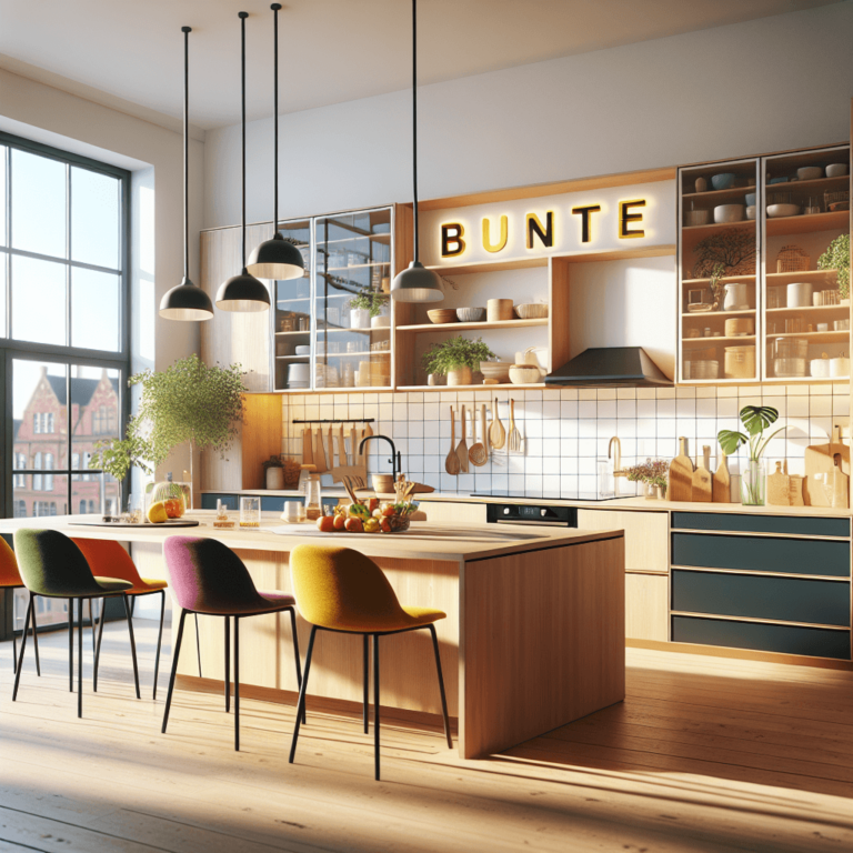 bunte Küche im skandinavischen Stil-Bremen