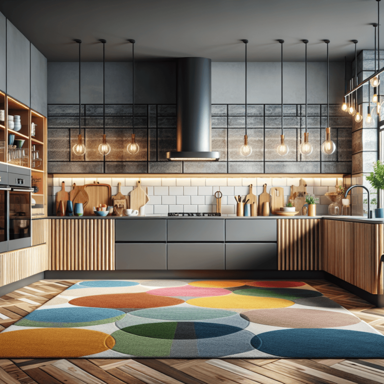 bunte Küche mit Stahlakzenten-Bremen