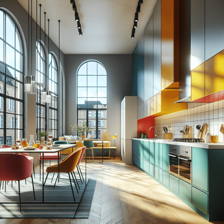 bunte Minimalismus Küche-Bremen