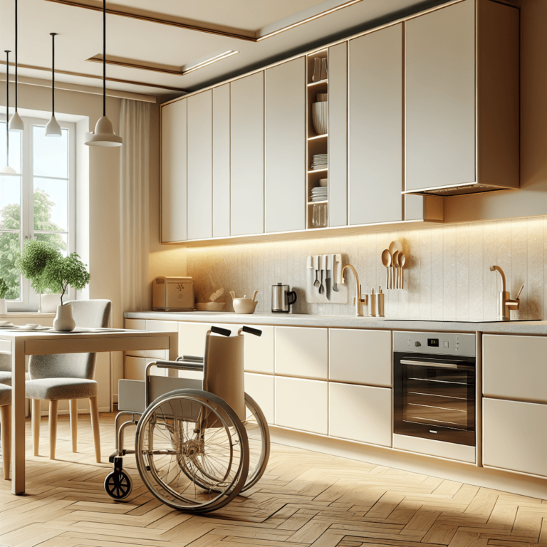 cremefarbene Barrierefreie Küche-Bremen