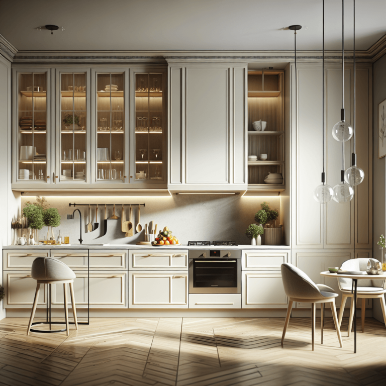 cremefarbene Einbauküche-Bremen