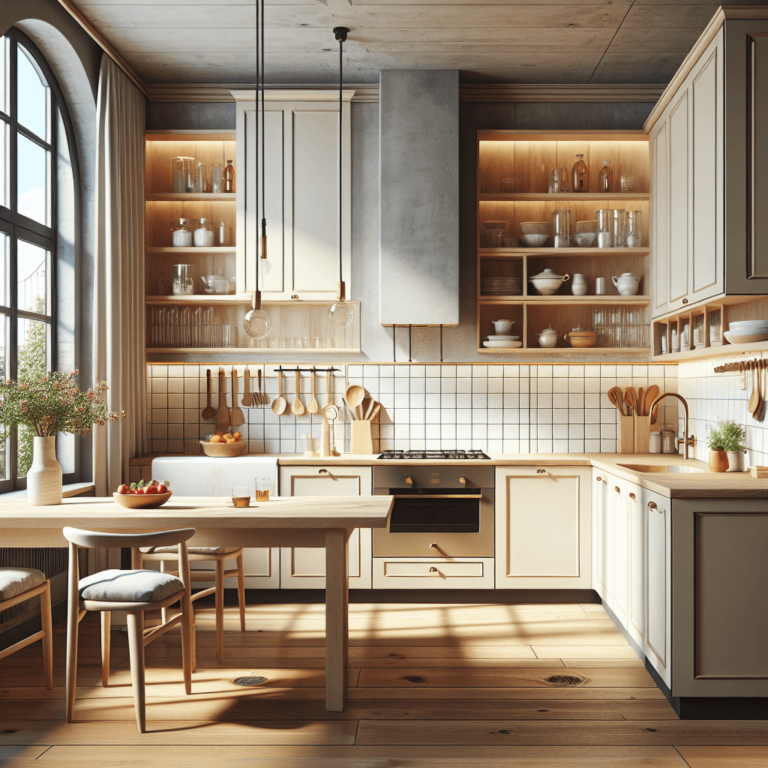 cremefarbene Freistehende Küche-Bremen