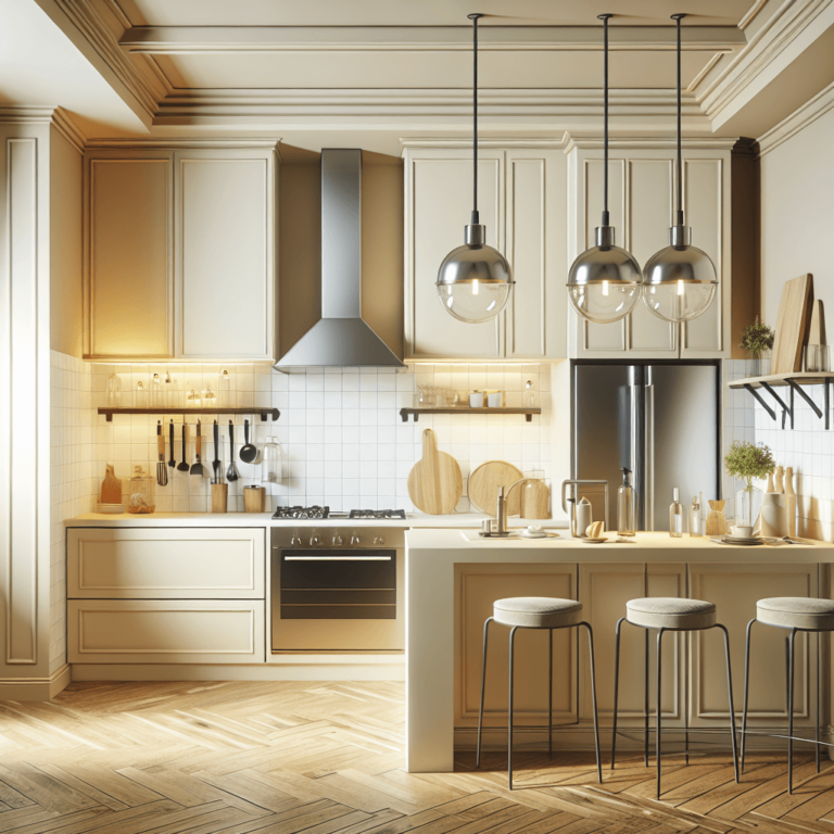 cremefarbene Industrial Style Küche-Bremen