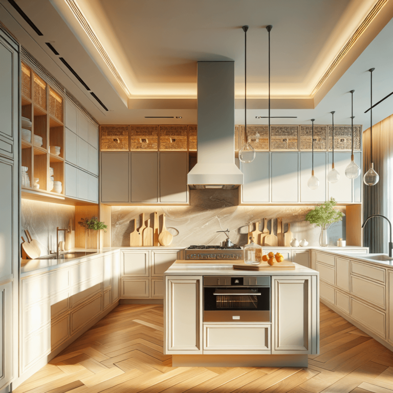 cremefarbene Küche im asiatischen Stil-Bremen