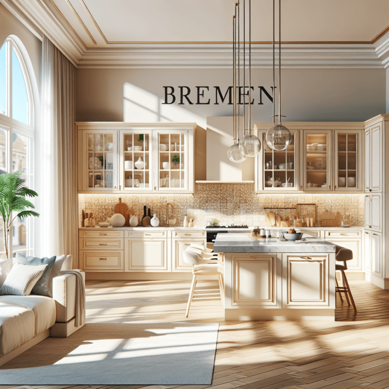 cremefarbene Mediterrane Küche-Bremen