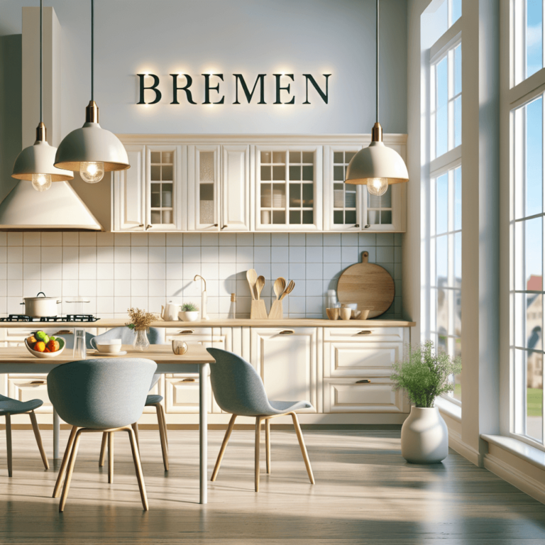 cremefarbene Wohnküche-Bremen