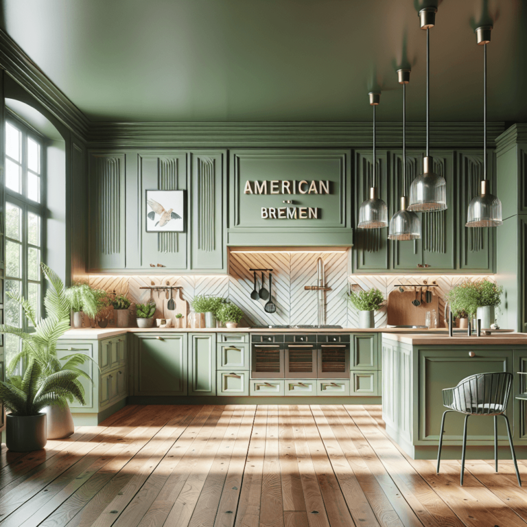 grüne Amerikanische Küche-Bremen