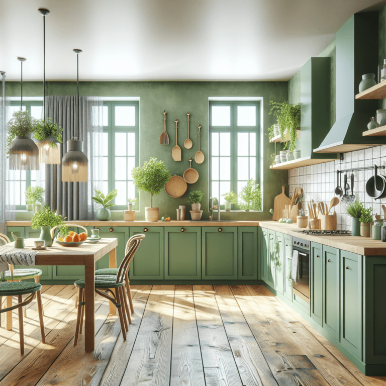 grüne Boho Style Küche-Bremen