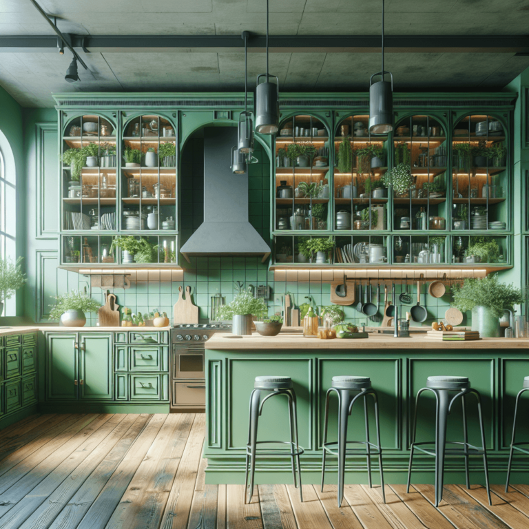 grüne Industrielle Küche-Bremen