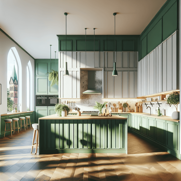 grüne Küche in U-Form-Bremen