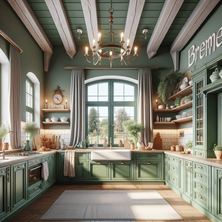 grüne Landhausküche-Bremen