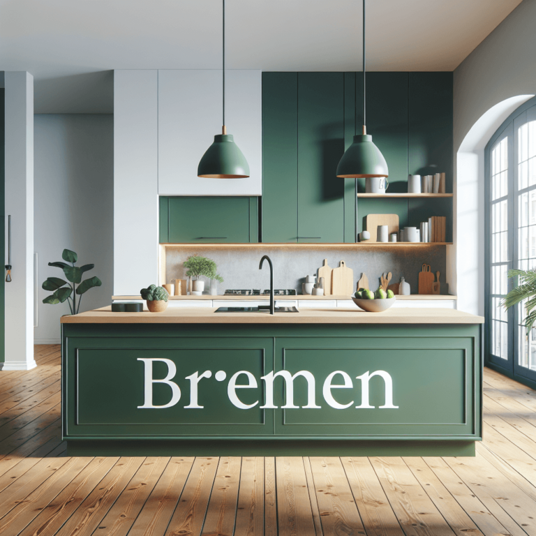 grüne Minimalismus Küche-Bremen