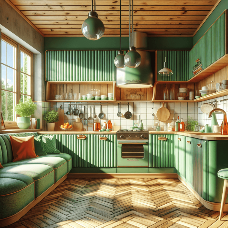 grüne Retro Küche-Bremen