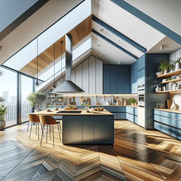hochglanz Küche für Dachschräge-Bremen