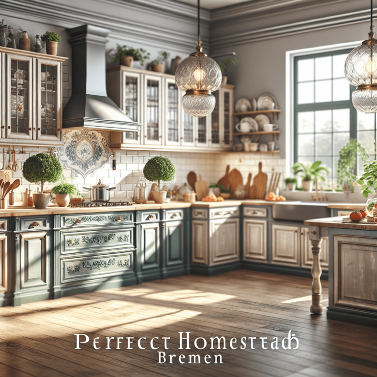 hochglanz Küche im Shabby Chic Stil-Bremen