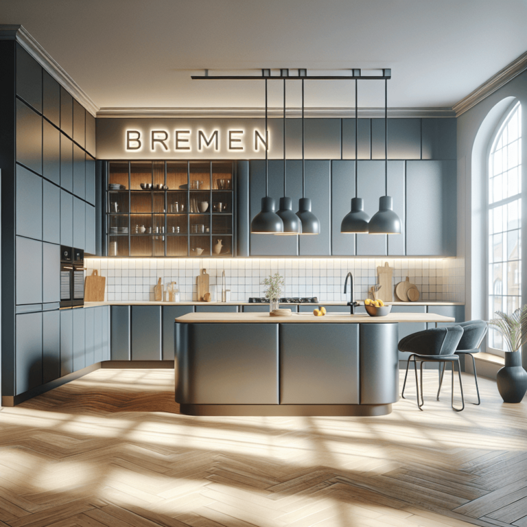 matte Küche in U-Form-Bremen