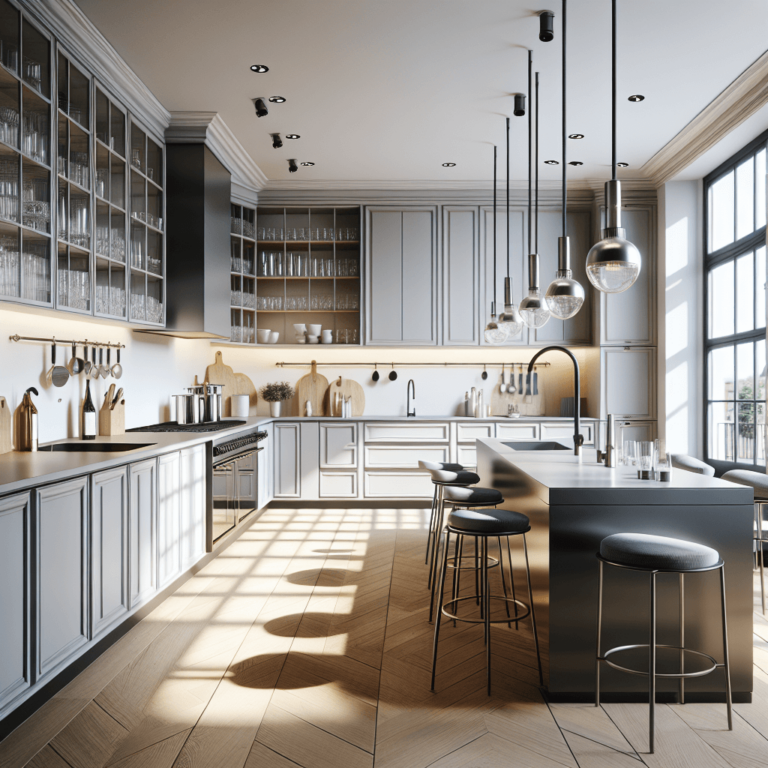 matte Küche mit Stahlakzenten-Bremen