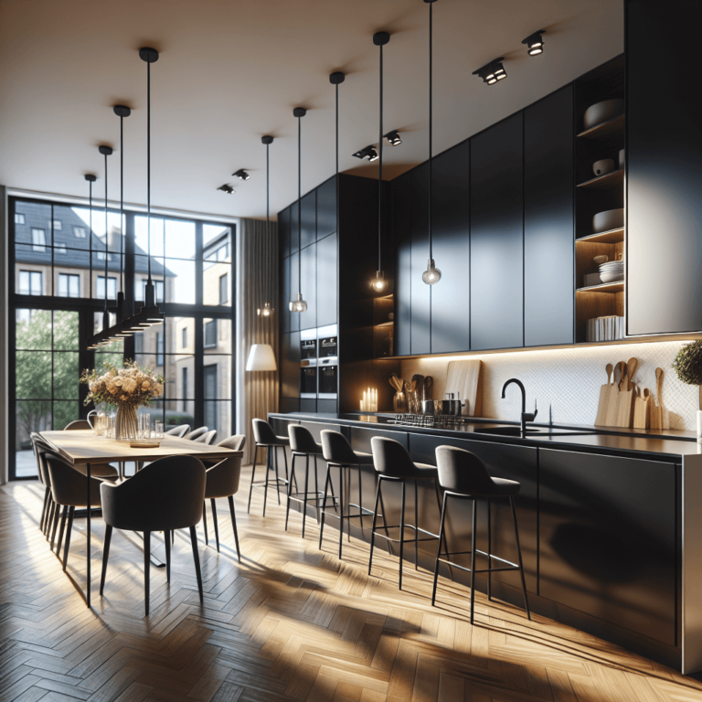 schwarze Einbauküche-Bremen